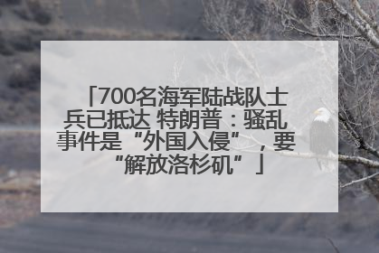 700名海军陆战队士兵已抵达 特朗普：骚乱事件是“外国入侵”，要“解放洛杉矶”